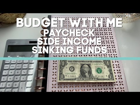 BUDGET WITH ME - Paycheck to Paycheck, Side Income, Bills & Emegency Funds Stuffing