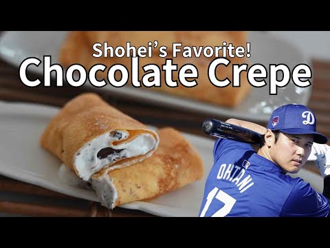 Shohei Otani's Favorite Japanese Convenience Store Chocolate Crepe | From Conbini to Your Kitchen!