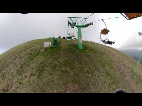 【4K 伊豆の絶景 】伊東市・大室山 登山リフト ～登り～ (Omuro Mountain Lift)