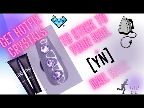 How To Get HOTFIX Crystals To Stick To Your Nails! | Young Nails Haul