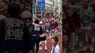 威勢の良い掛け声！【池袋西口・ふくろ祭り2024】#shorts #japantravel  #神輿 #祭り #池袋