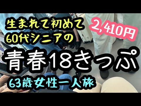 【青春18きっぷ】鉄道の旅デビュー‼️名古屋→東京まで2,410円👍［60代女性ひとり旅 推し活遠征 帰宅編］