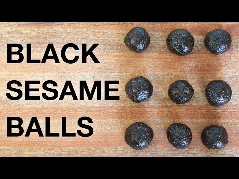 Black Sesame Balls - Chinese Medicine Food Therapy for Blood Deficiency