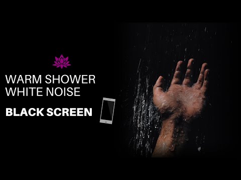 Warm Shower White Noise | Relaxing sound for Sleep, Study or Meditation | BLACK SCREEN | 8 Hours