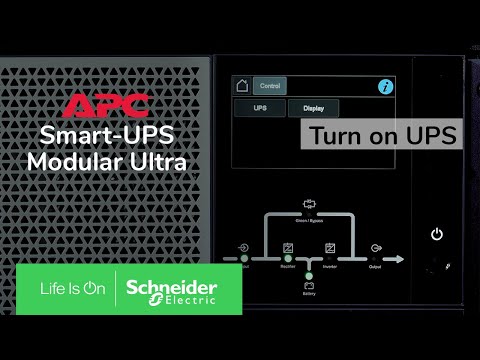 APC Smart-UPS Modular Ultra 5-20kW - How to turn on the UPS