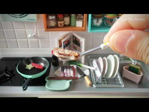 Re-Ment Mini Kitchen / Cafe | Toy Miniatures | Mini Toy Food Cooking |  Assorted