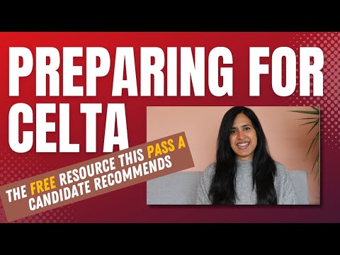 CELTA Preparation - FREE Resource from ELT-Training - recommended by trainees AND trainers!