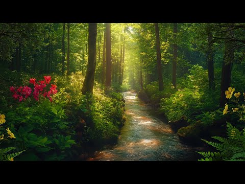 HEALING FOREST AMBIENCE | 528Hz + 741Hz + 396Hz - Miracle Tone Healing | Energy Cleansing Meditation