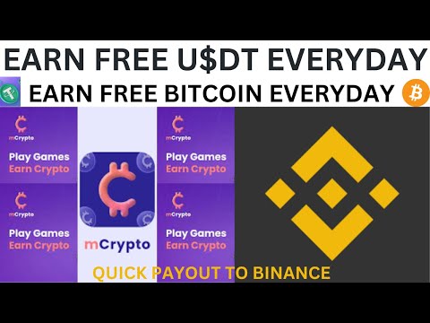 EARN FREE USDT AND BITCOIN EVERYDAY ON MCRYPTO APP