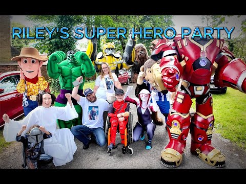 HUNDREDS OF SUPER HEROES HIT TOWN. RILEY'S SUPER HERO PARTY