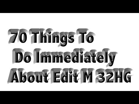 70 Things To Do Immediately About Edit M 32HG