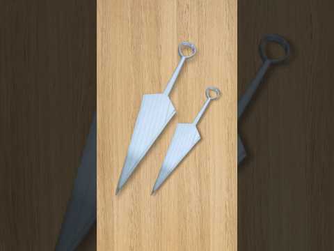 Tutorial Membuat Kunai Kertas #naruto #origami #shorts