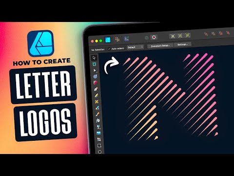 Create Line Style Letters Logo with Affinity Designer