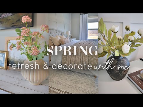 SPRING DECORATE WITH ME | BEDROOM REFRESH | SPRING DECORATING IDEAS 2024