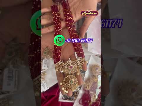 🛍️Watsapp Now☎️6301661174 #cystal #raniharams #1gramgold #codavailable #ambicafashionjewellery