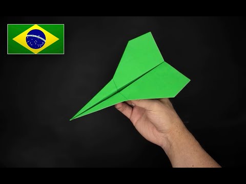 Como fazer um Avião de Papel que voa muito bem! - Modelo 3