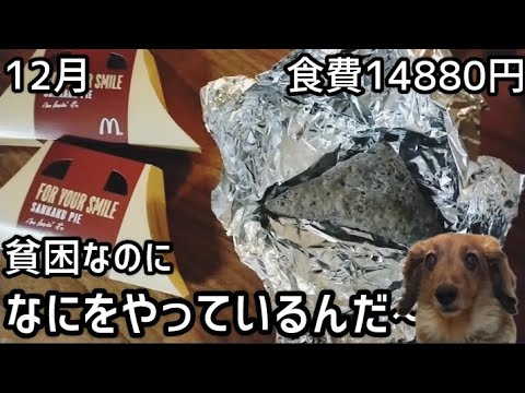 食費1日480円！　節約生活2023年12月アラフォー貧困女の食生活　報告が大変遅くなってしまい申し訳ありません…2023年1年間の食費も発表！！