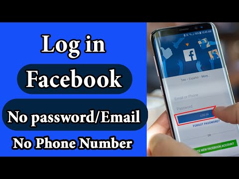 How to log into facebook account without email and phone number