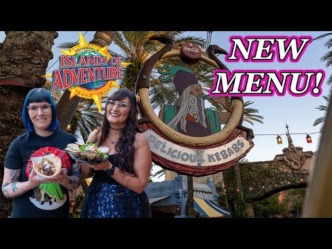 Islands of Adventure MENU UPDATE 🥙 Universal Orlando Kebab House food review 2024