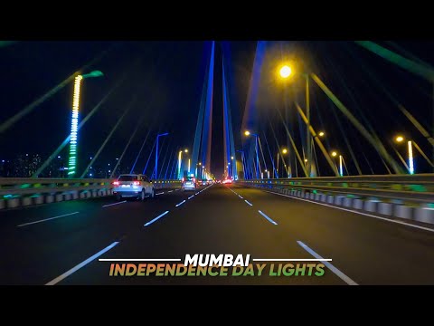 Extremely Heavy Traffic on Sealink to Witness Independence Day Lightings | Mumbai - 4K