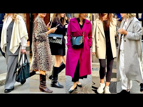 🇮🇹ITALIAN STREET FASHION NOVEMBER 2024 🍇FALL COATS & JACKETS MILAN STYLE #vanityfair