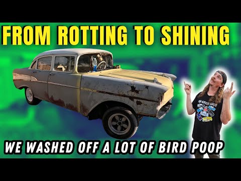 Bringing This Barn Find 57 Chevy To A Workable Condition! - THIS THING IS GROSS!