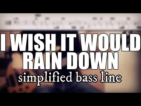 I Wish It Would Rain Down - Phil Collins | Simplified bass line with tabs #142