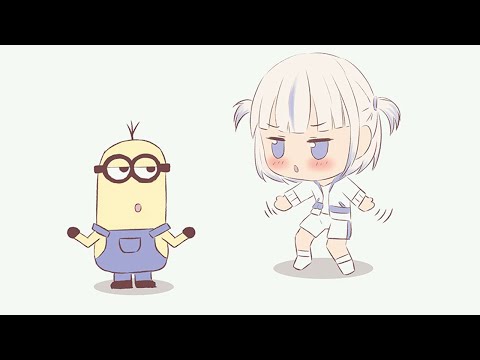 【手描き】BANCHOU & MINION【ホロライブ/轟はじめ/ReGLOSS/切り抜き】