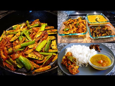 Tindora Sabzi, Potato Cauliflower Curry & Carrot Dal | Cooking Vlog