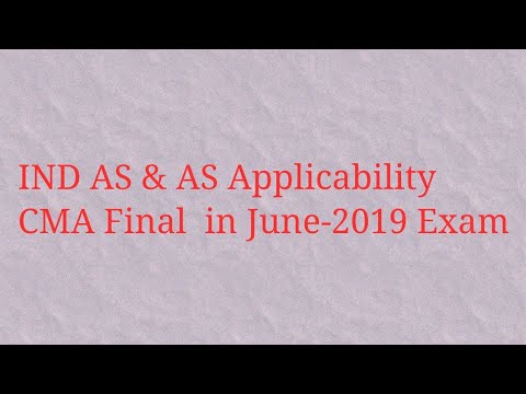 CMA-Final | Ind AS & AS Applicability | June-2019