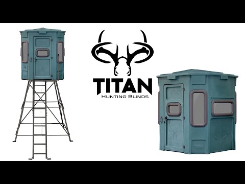 TITAN BLINDS Pro Blind | Bow & Rifle Combo with 8ft Tower at KYGUNCO