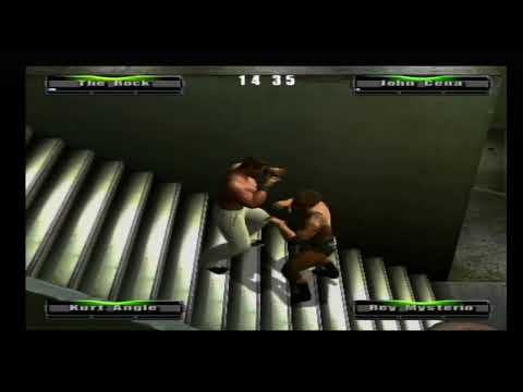 WWE WrestleMania XIX - The Rock Vs John Cena Vs Kurt Angle Vs Rey Mysterio - Revenge Mode