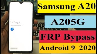 Samsung A20 Frp Bypass SM-A205G Google Account Unlock | Android 9.0 | All new security 2020