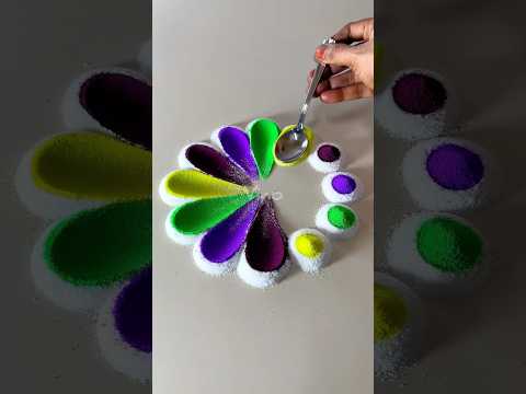 Rangoli designs for beginners #rangoli#rangolidesigns#rangoliforbeginners#shorts