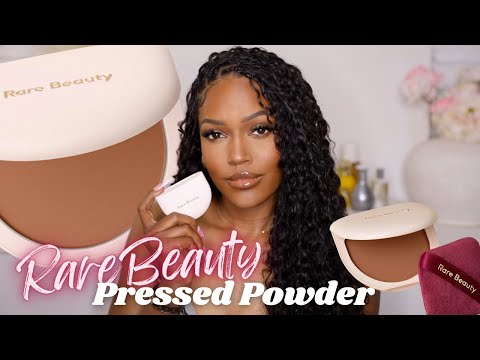 NEW* RARE BEAUTY TINTED PRESSED POWDER REVIEW & TRY ON