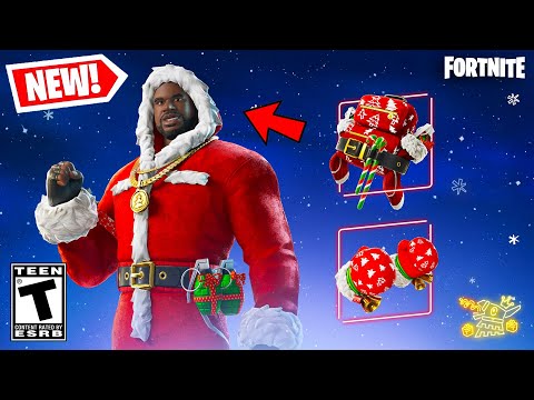 *NEW* FORTNITE SANTA SHAQ SKIN!! LAMBORGHINI URUS CAR! INSANE ITEM SHOP! (Fortnite Winterfest)