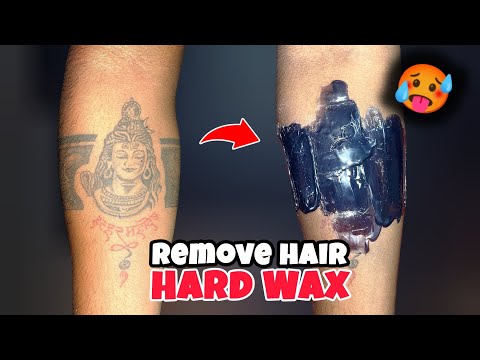 How To Tattoos Hair With Wax 🥵 | Hard Wax beans | How To Hair Remove Hard Wax Beans