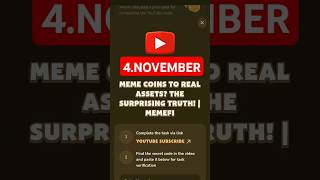 Meme Coins to Real Assets? The Surprising Truth! | #memeficode