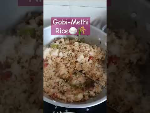 Gobi-methi Rice🌾🍚🌾🍚🌾🍚🌾🍚🌾🍚🌾🍚🌾🍚#riceitem #lunchbox #quick #shortsviral #shortfeed2024