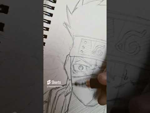 Draw Kakashi Of the Sharingan 🔥🥵#animestyle #animedrawing #anime #art #animeartgallery #shorts