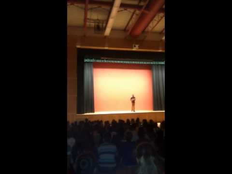 Our sons performance for school