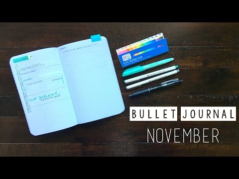 Bullet Journal - November Setup