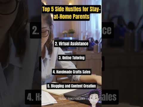 Top 5 Side Hustles For Stay At Home Parents 2024 #shorts