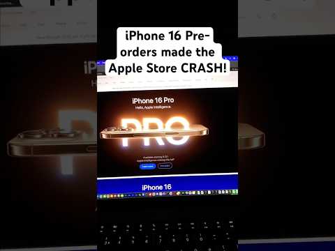 iPhone 16 Pre-orders made the Apple Store CRASH!!!