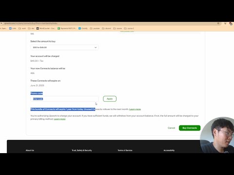 How to get free connects on Upwork (promo codes)