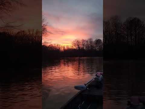 Sunset in South Carolina on Wateree River #sunset #outdoors #fyp