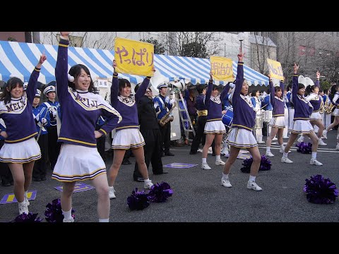 神田小川町雪だるまフェア2014 チャンスパターンメドレー 明治大学応援団バトン･チアリーディング部JESTERS