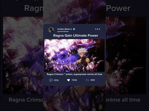 😱 Ragna Gain Ultimate Power | Ragna Crimson Reaction Video [ #rangacrimson #animereaction #shorts