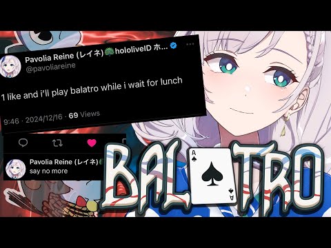 【Balatro】i have 2 hours【Pavolia Reine/hololiveID 2nd gen】