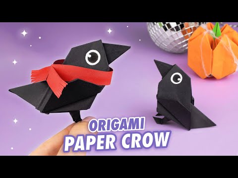 Origami Paper bird | How to make paper crow